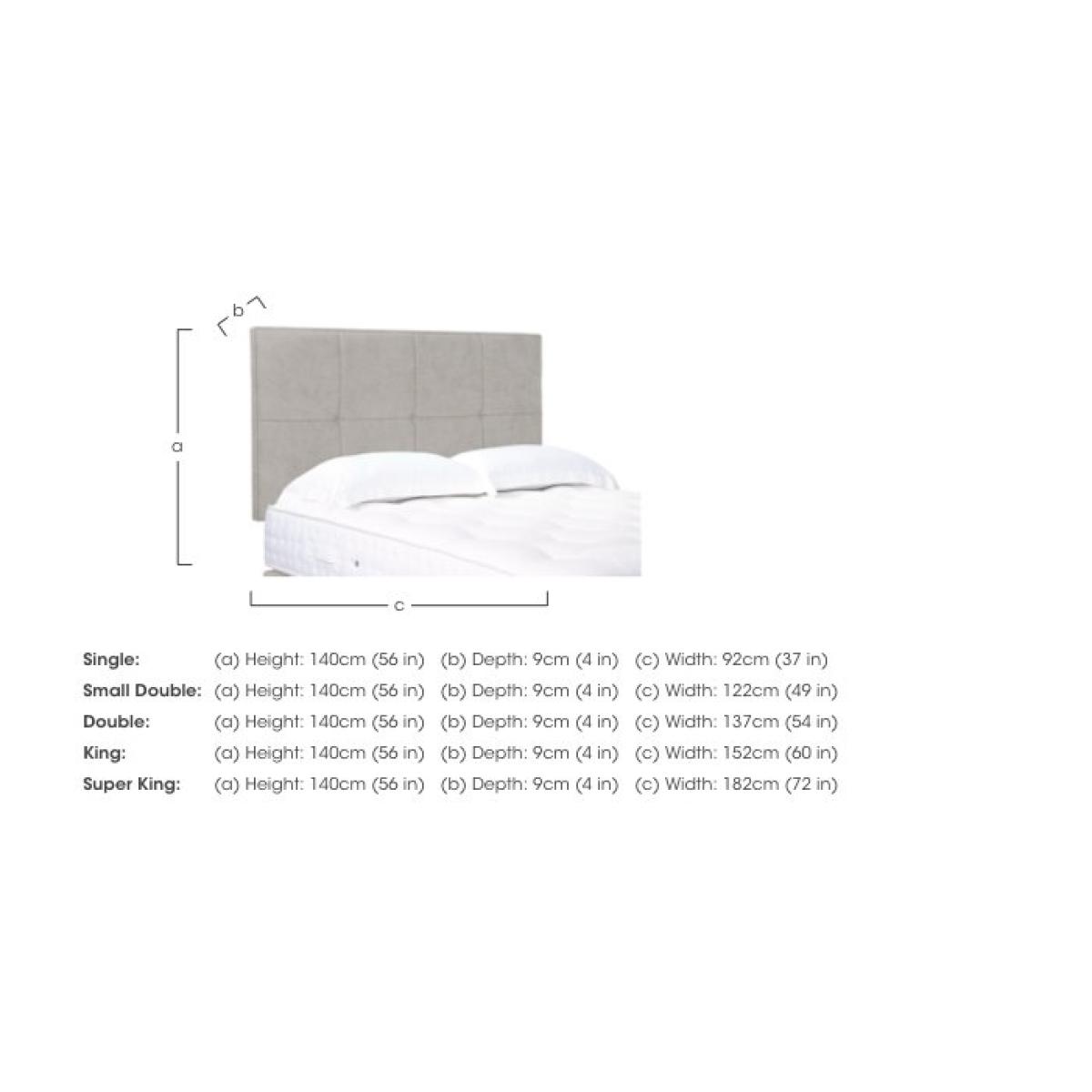 Artisan Collection Reigns High Strutted Headboard - Small Double - Sandstone Pearl – image 3