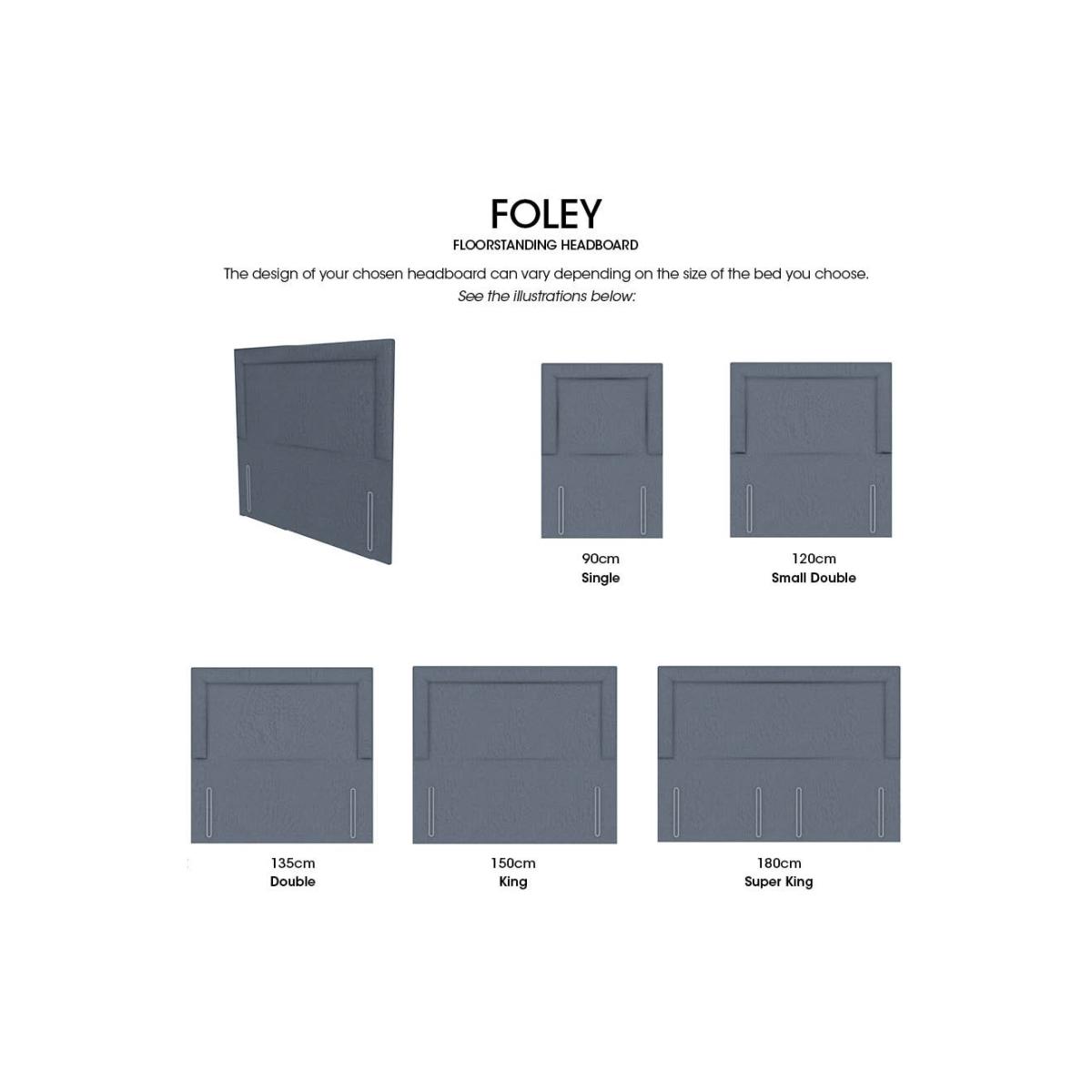 Foley Standard Floor Standing Headboard - Super King - Daytona Ocean – image 2