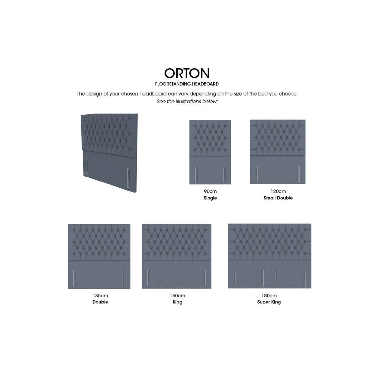 Orton High Floor Standing Headboard - Super King - Lace Domino – image 3