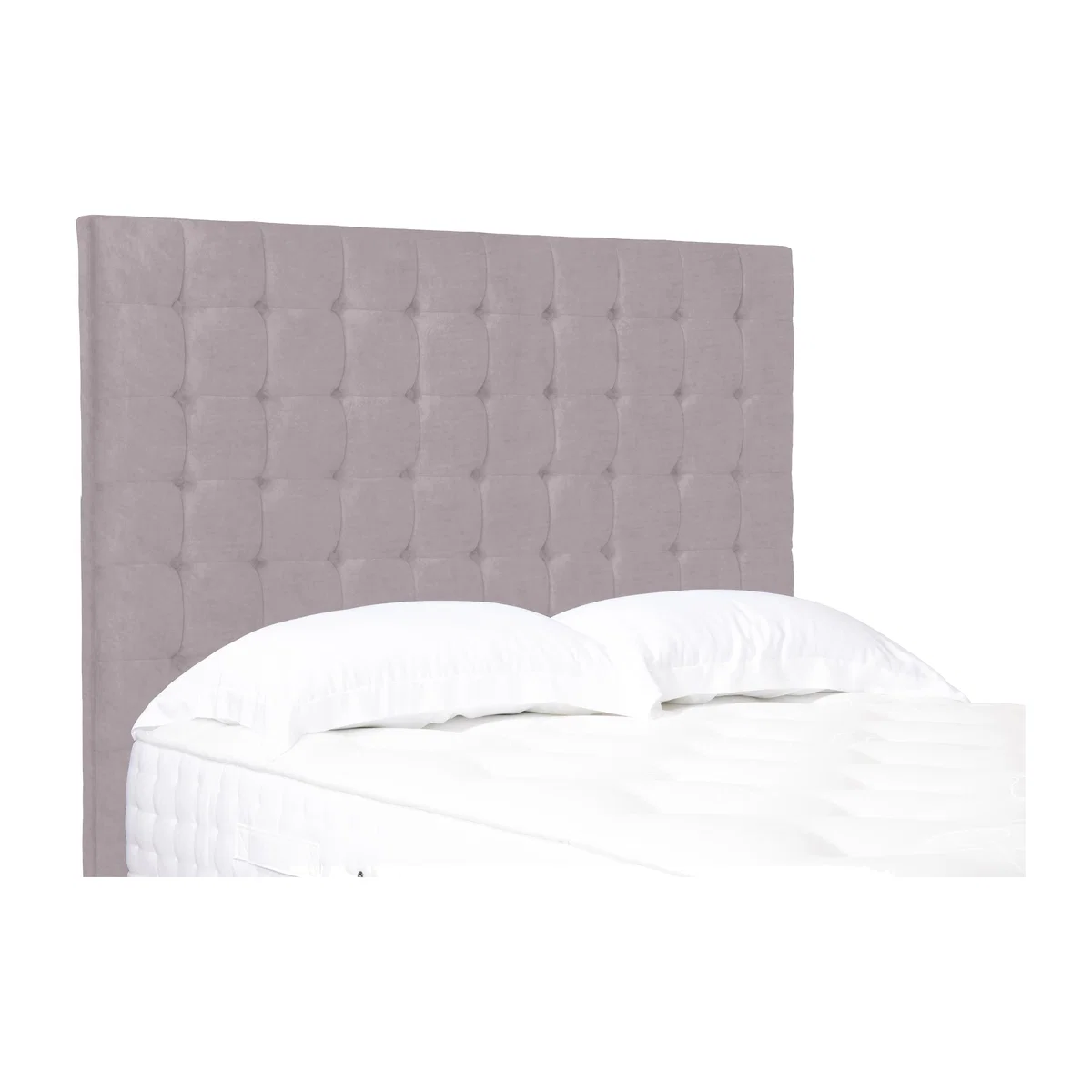 Dot High Floor Standing Headboard - Single - Plush Lilac – image 1