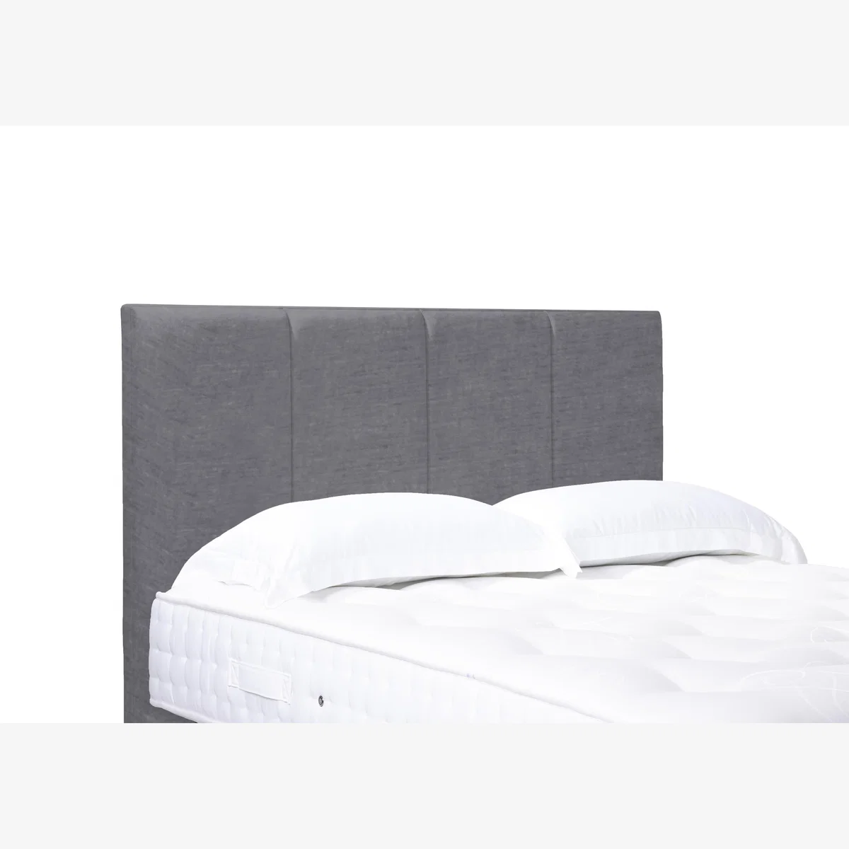Linear Standard Floor Standing Headboard - Super King - Aston Steel – image 1