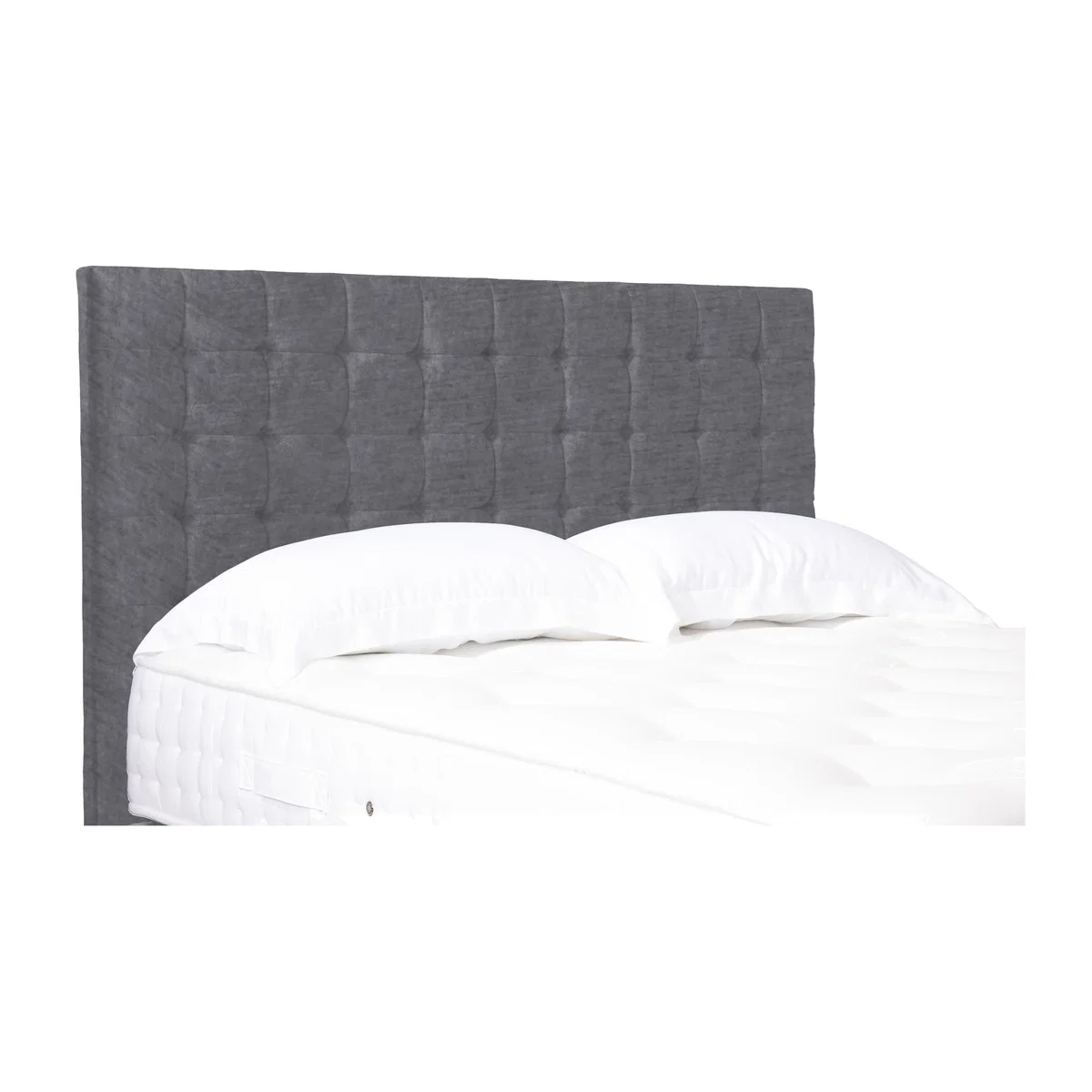 Dot Standard Floor Standing Headboard - Single - Aston Steel – image 1