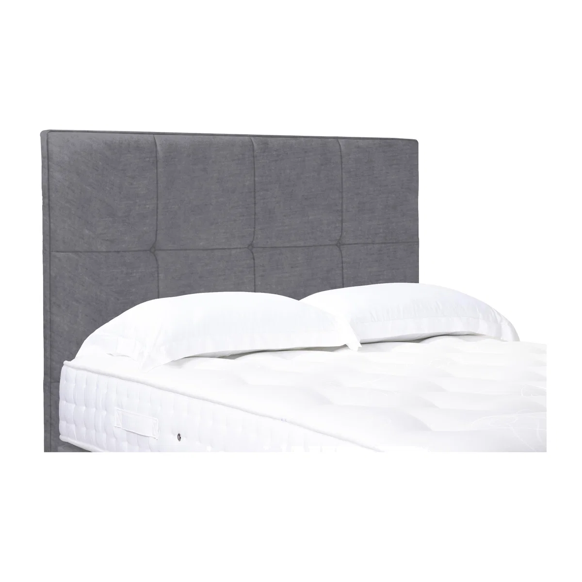 Reigns High Floor Standing Headboard - Single - Aston Steel – image 1