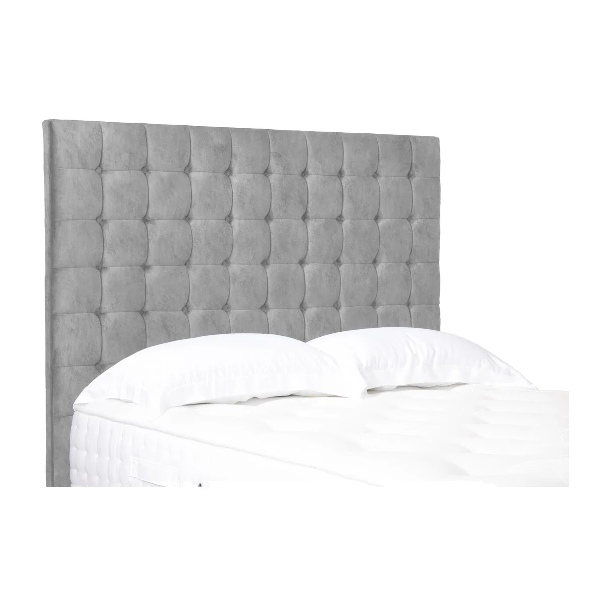 Dot High Floor Standing Headboard - Single - Dapple Sterling – image 1