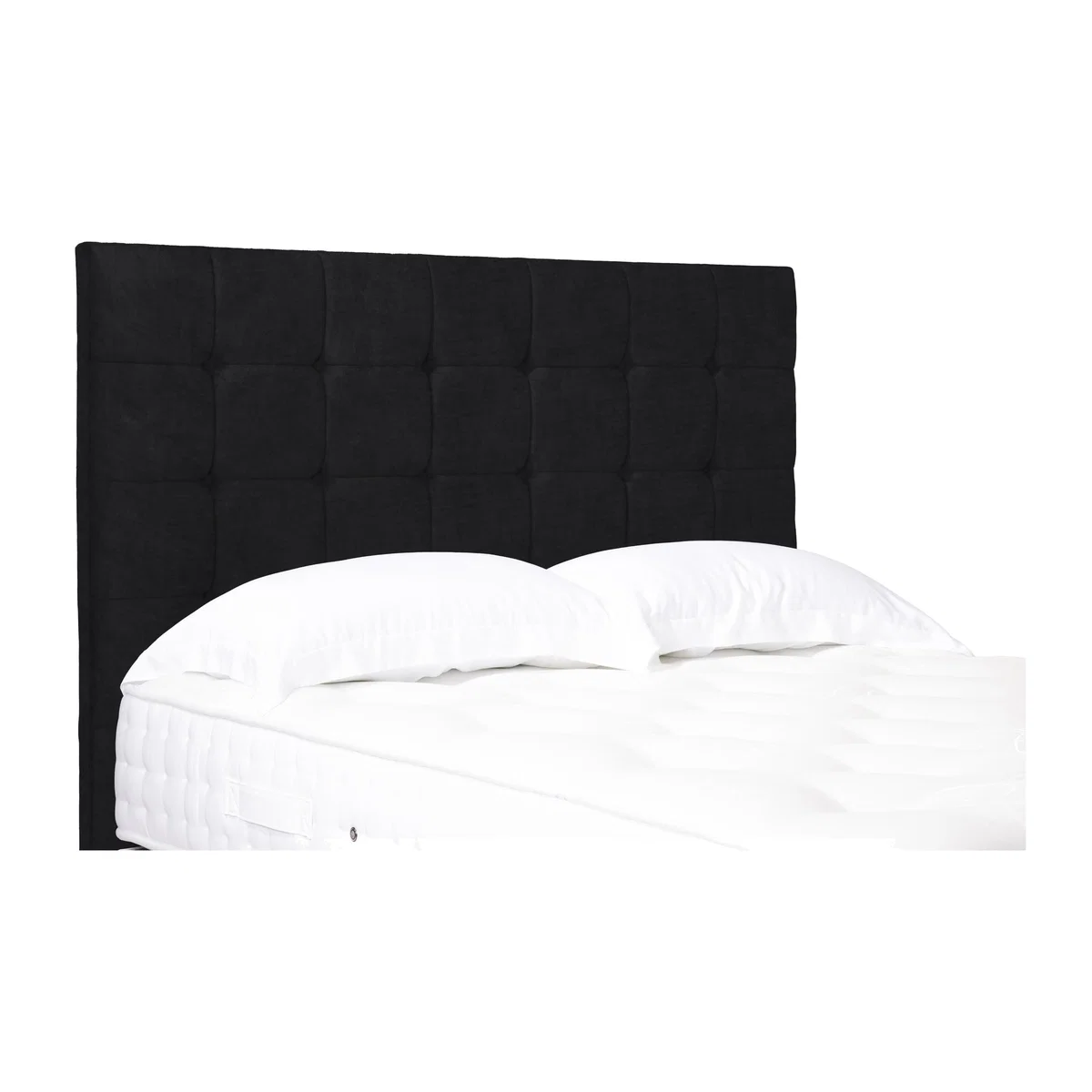 Kaito High Floor Standing Headboard - Single - Plush Ebony – image 1