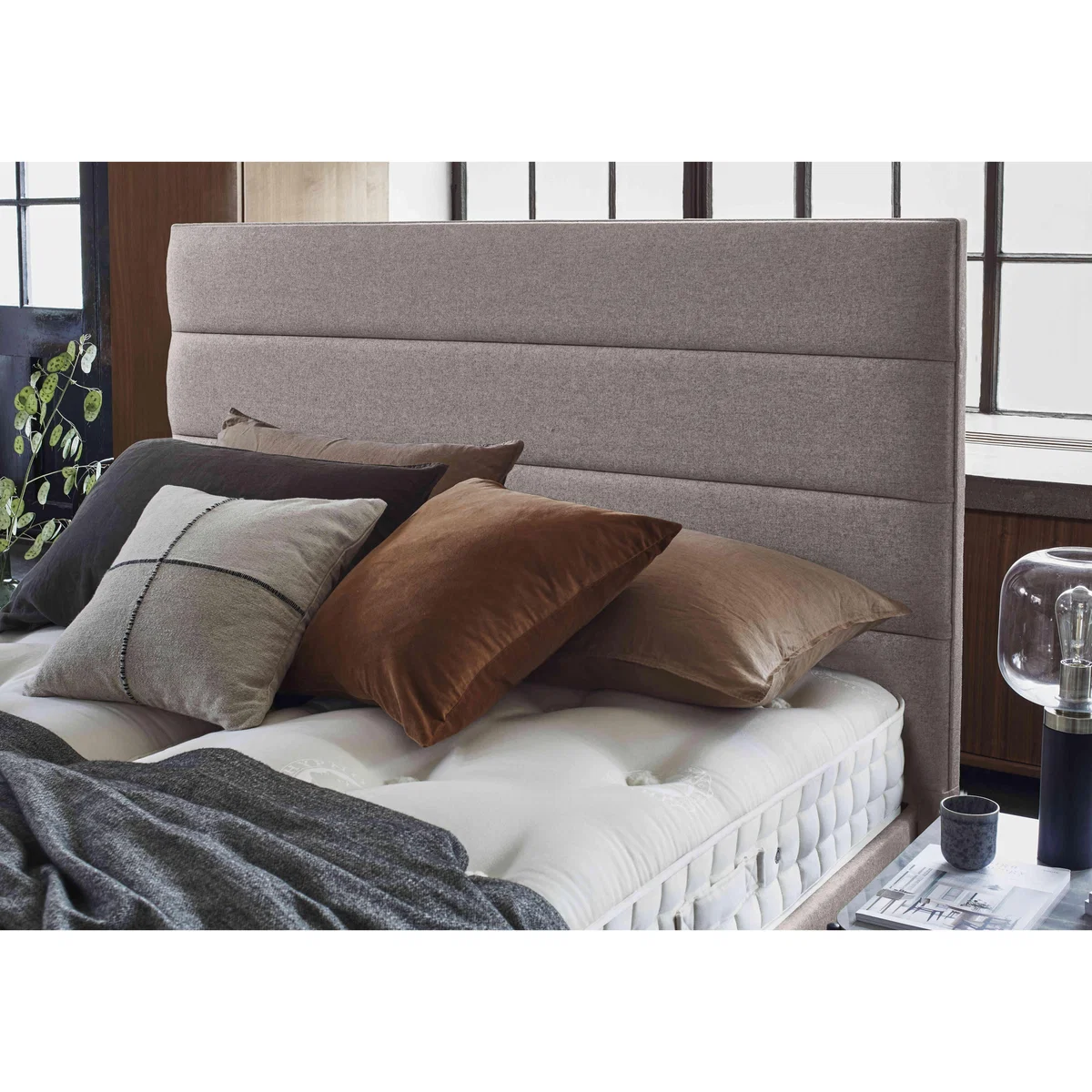 Natsu Floor Standing Headboard - Super King - Dapple Mink – image 2