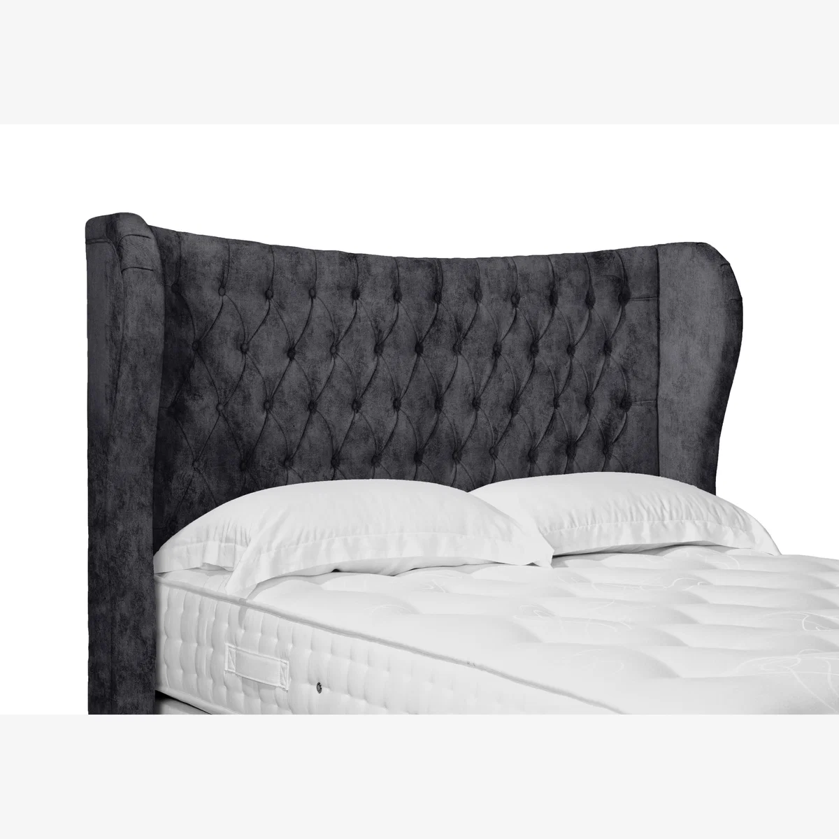 Camber High Floor Standing Headboard - Super King - Daytona Coal – image 1