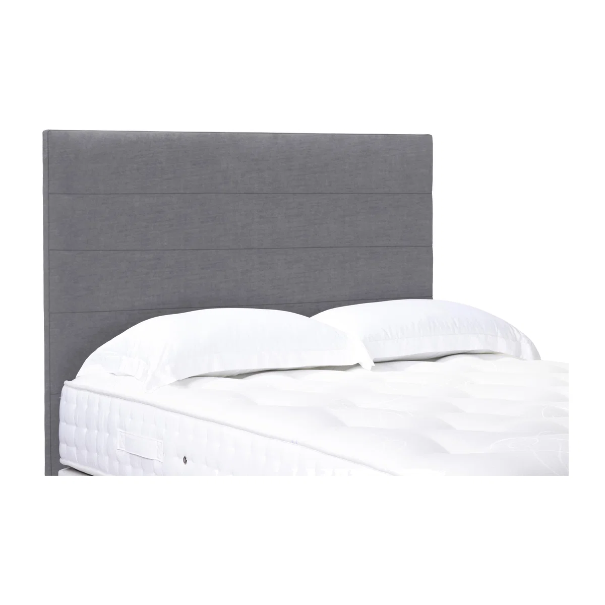 Natsu High Floor Standing Headboard - Double - Aston Steel – image 1