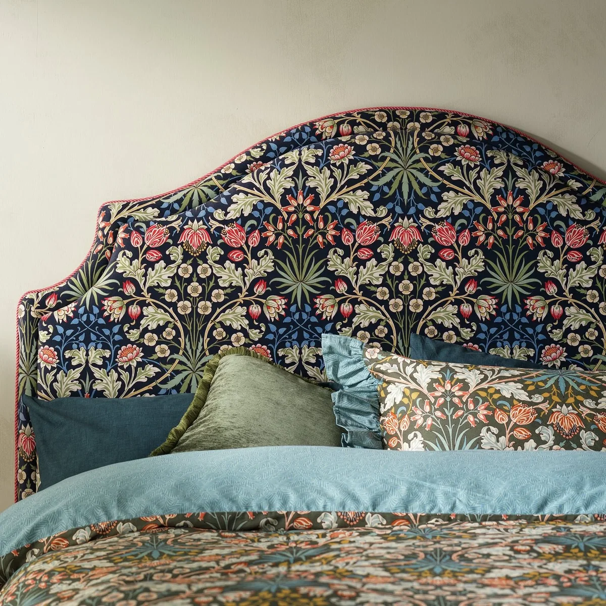 Habitat X William Morris Hyacinth Kingsize Headboard – image 1
