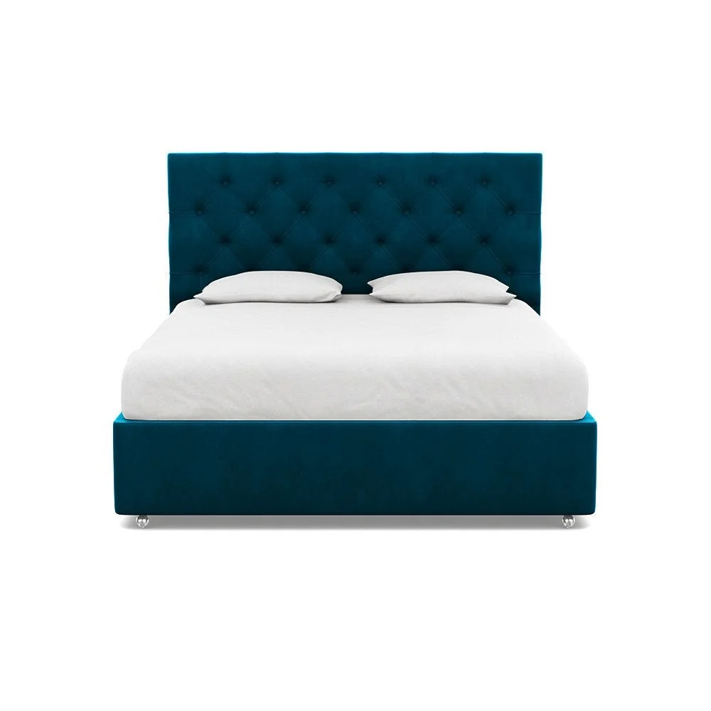 Heal's Balmoral Headboard Lift Storage Double Smart Cotton Linen Rice – image 2