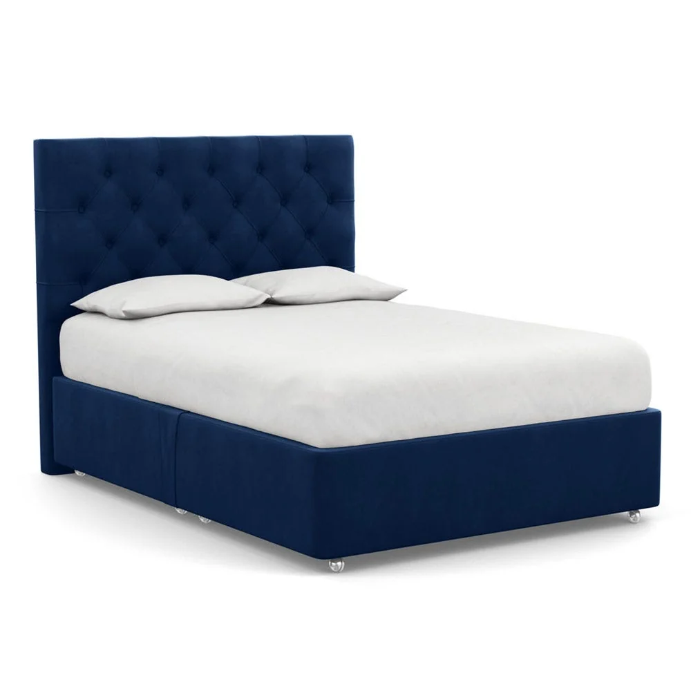 Heal's Balmoral Headboard Lift Storage Double Smart Cotton Linen Rice – image 3