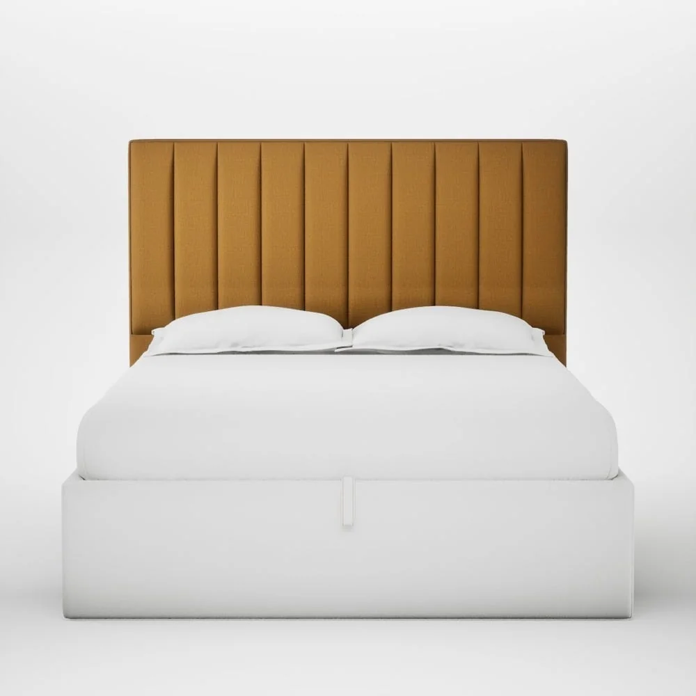 Heal's Retta Headboard King Smart Cotton Linen Sahara – image 1