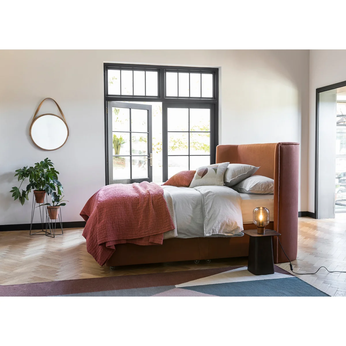 Heal's Monroe Headboard Double Loop Twill Ochre – image 2