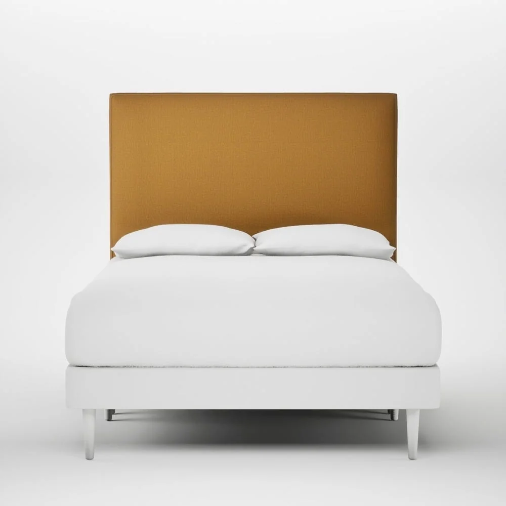 Heal's Newman Headboard Double Smart Cotton Linen Sahara – image 1