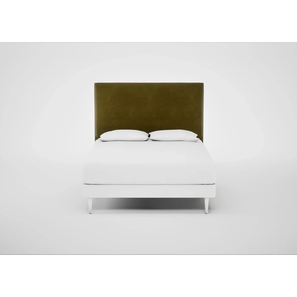 Heal's Newman Headboard Super King Cotton Velvet Evergreen – image 2