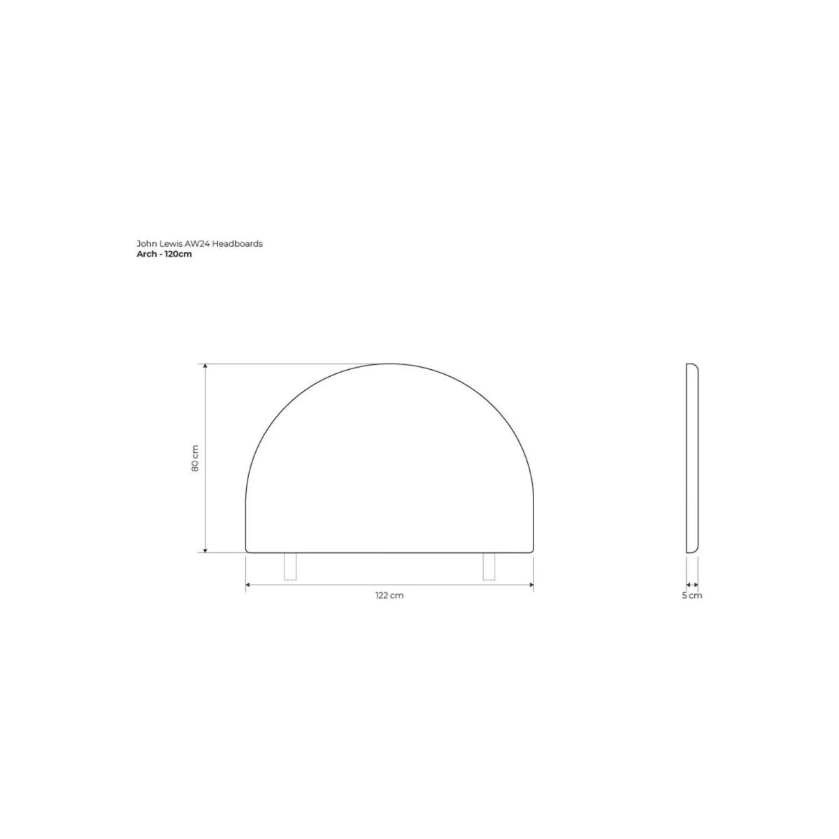 John Lewis Arch Headboard, Small Double – image 5