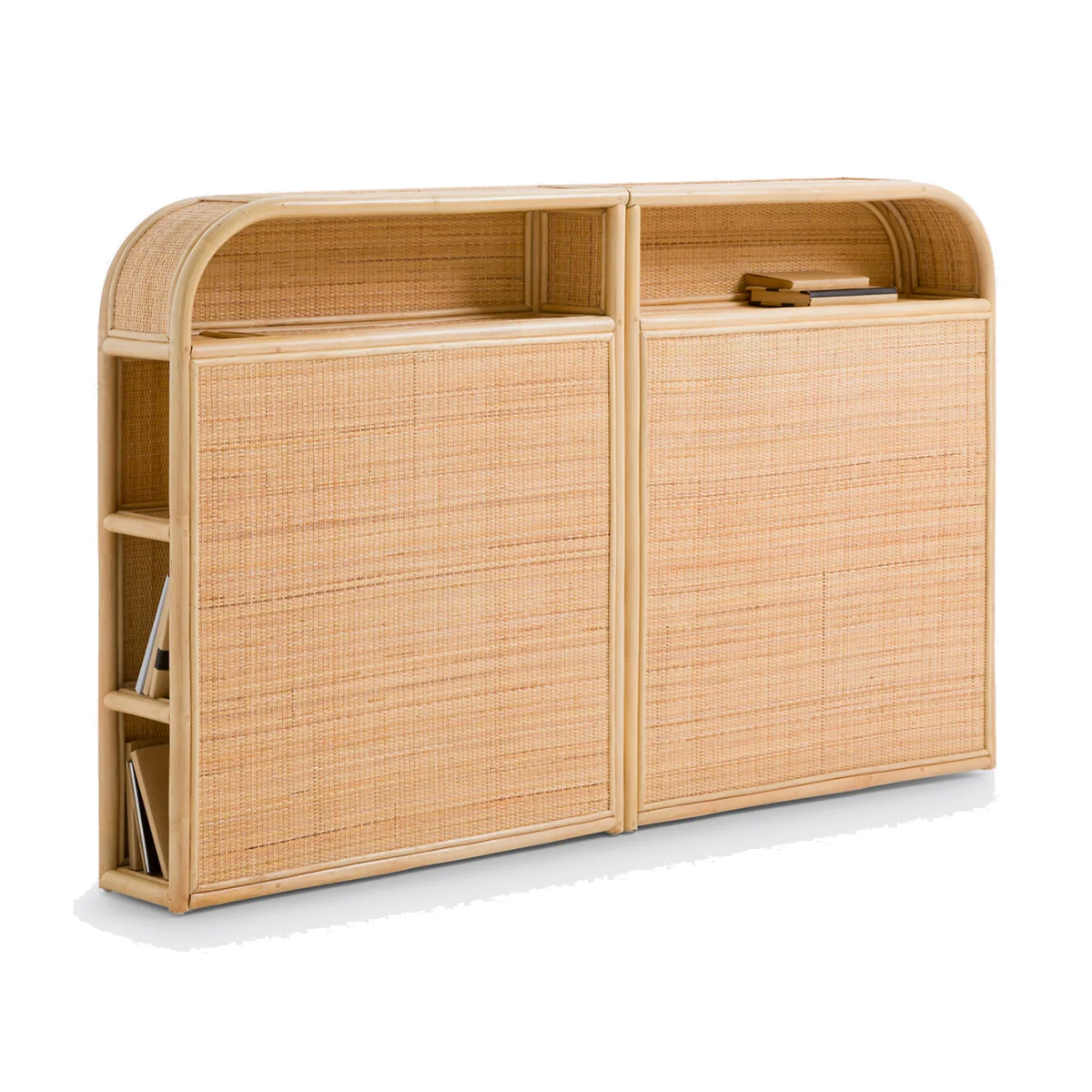 Ladara Rattan Storage Headboard