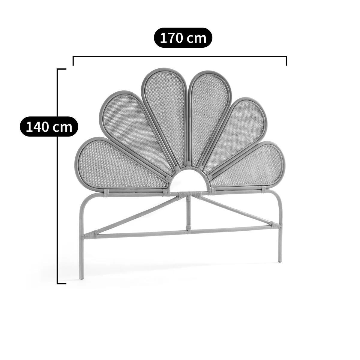 Flores Vintage Rattan Headboard – image 4