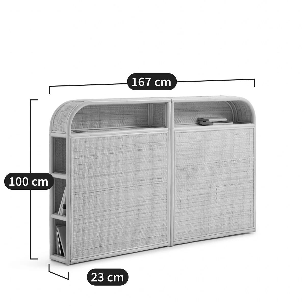 Ladara Rattan Storage Headboard – image 5