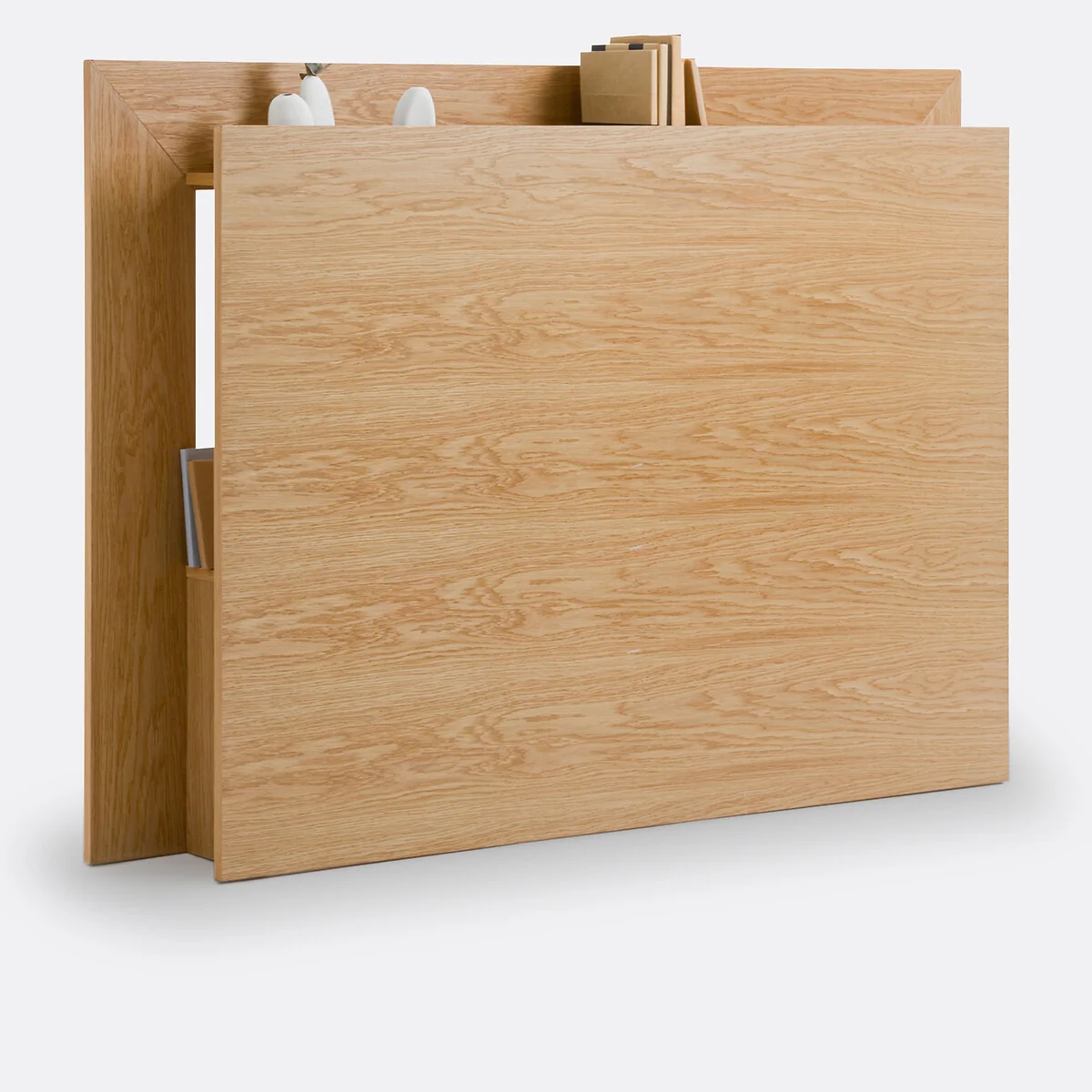 Essena Oak Veneer Storage Headboard – image 2