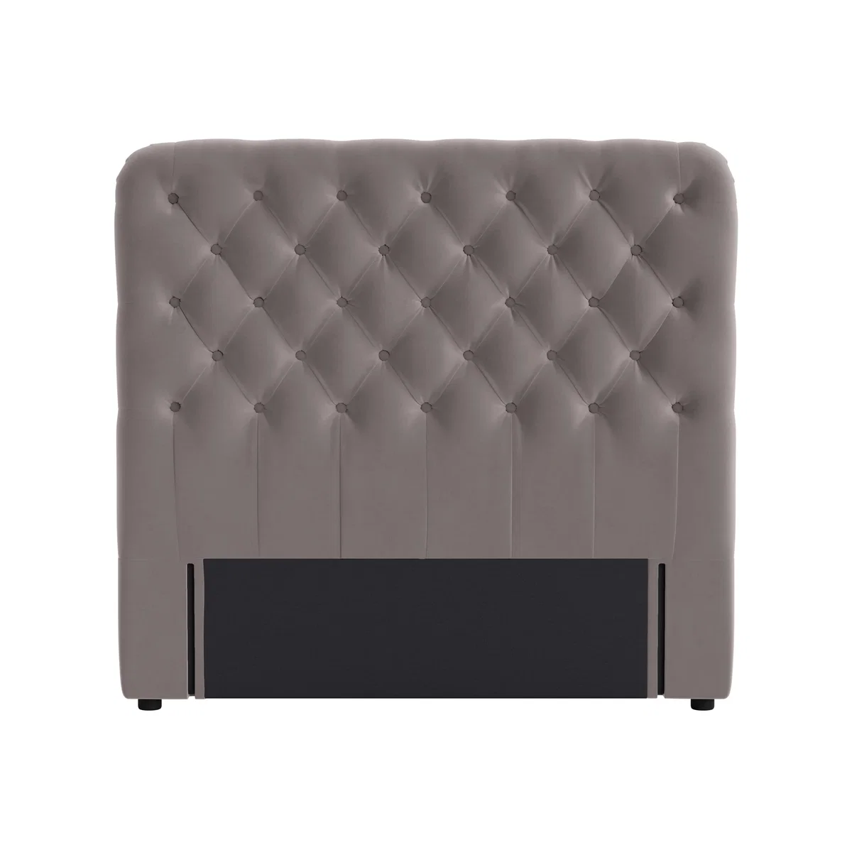 Snoozemuffin Headboard, Double (Tarnished Silver Clever Velvet) – image 1
