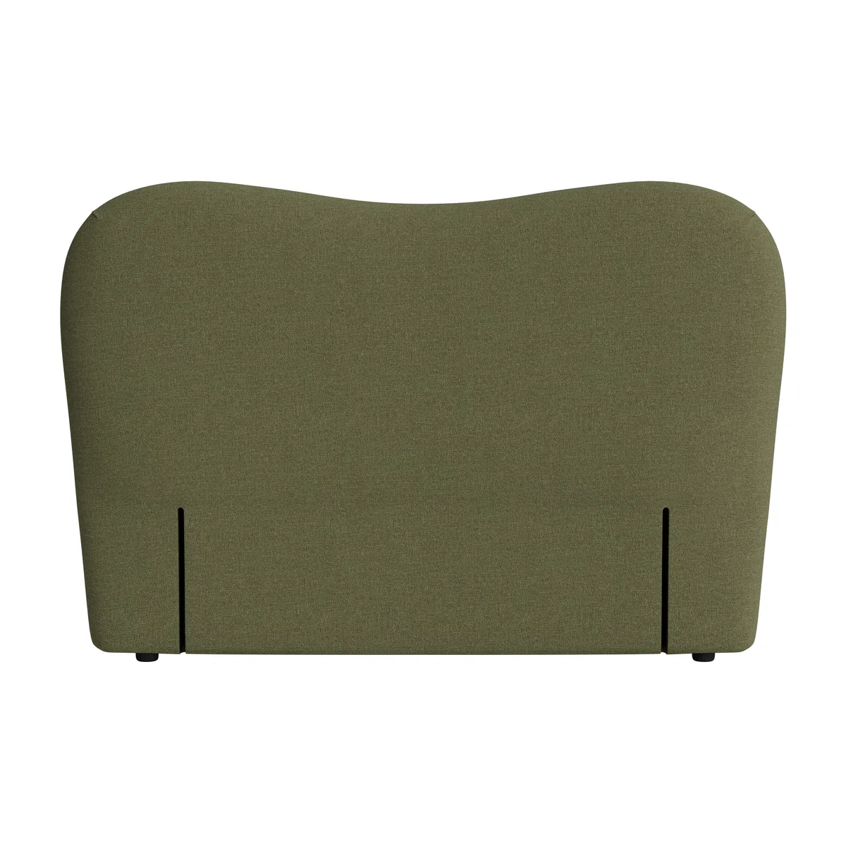 Monroe Headboard, King (Green Plumage Clever Slubby Linen) – image 1