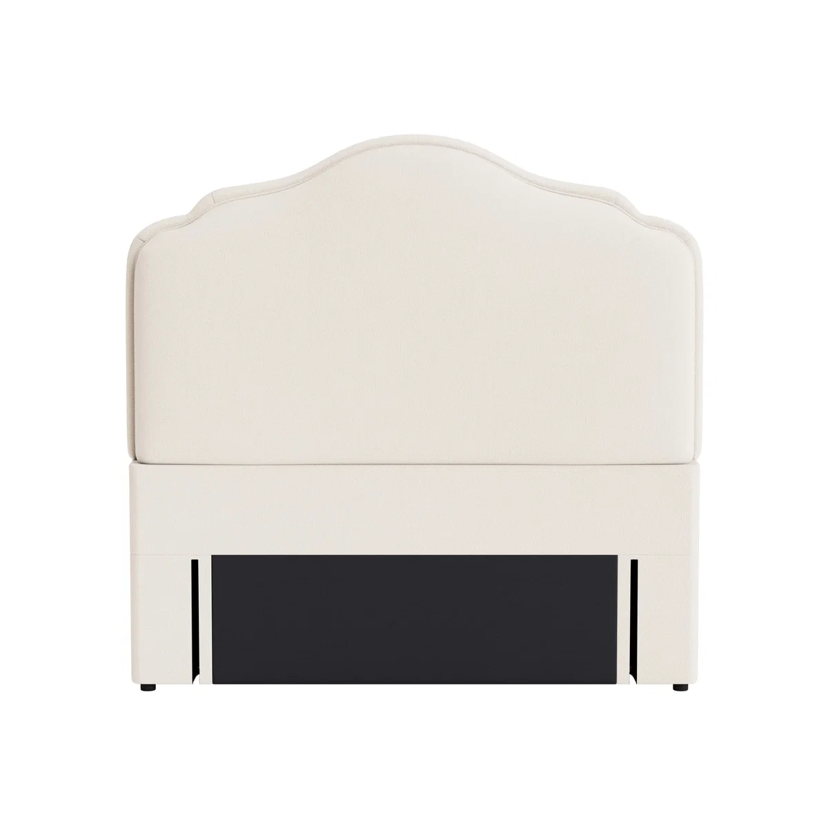 Sugar Puff Headboard, Double (Frothy Milk Clever Slubby Cotton) – image 1