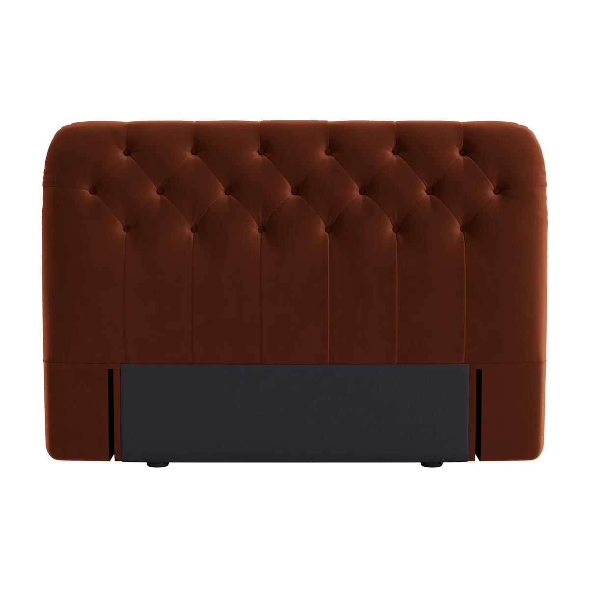 Bedlington Headboard, King (Sticky Toffee Clever Velvet) – image 1