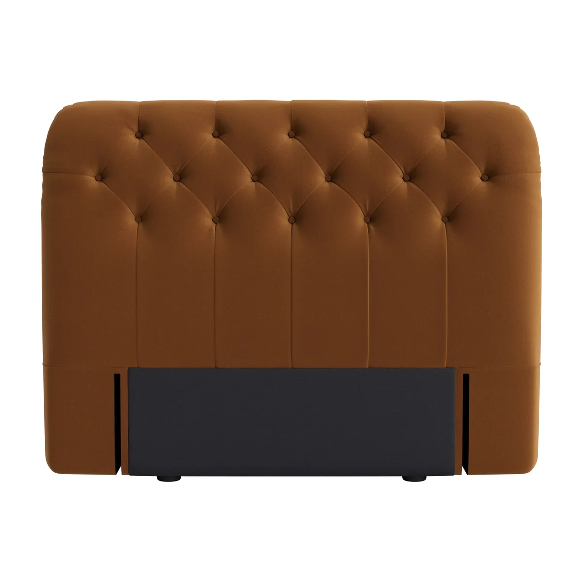 Bedlington Headboard, Double (Found Chestnut Clever Velvet) – image 1