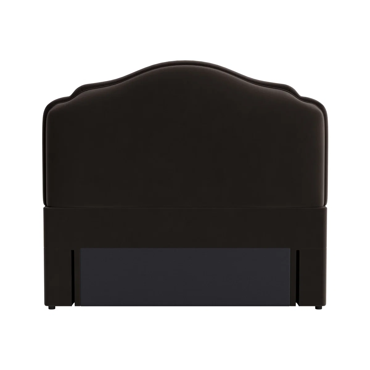 Sugar Puff Headboard, King (Coal Scuttle Clever Velvet) – image 1