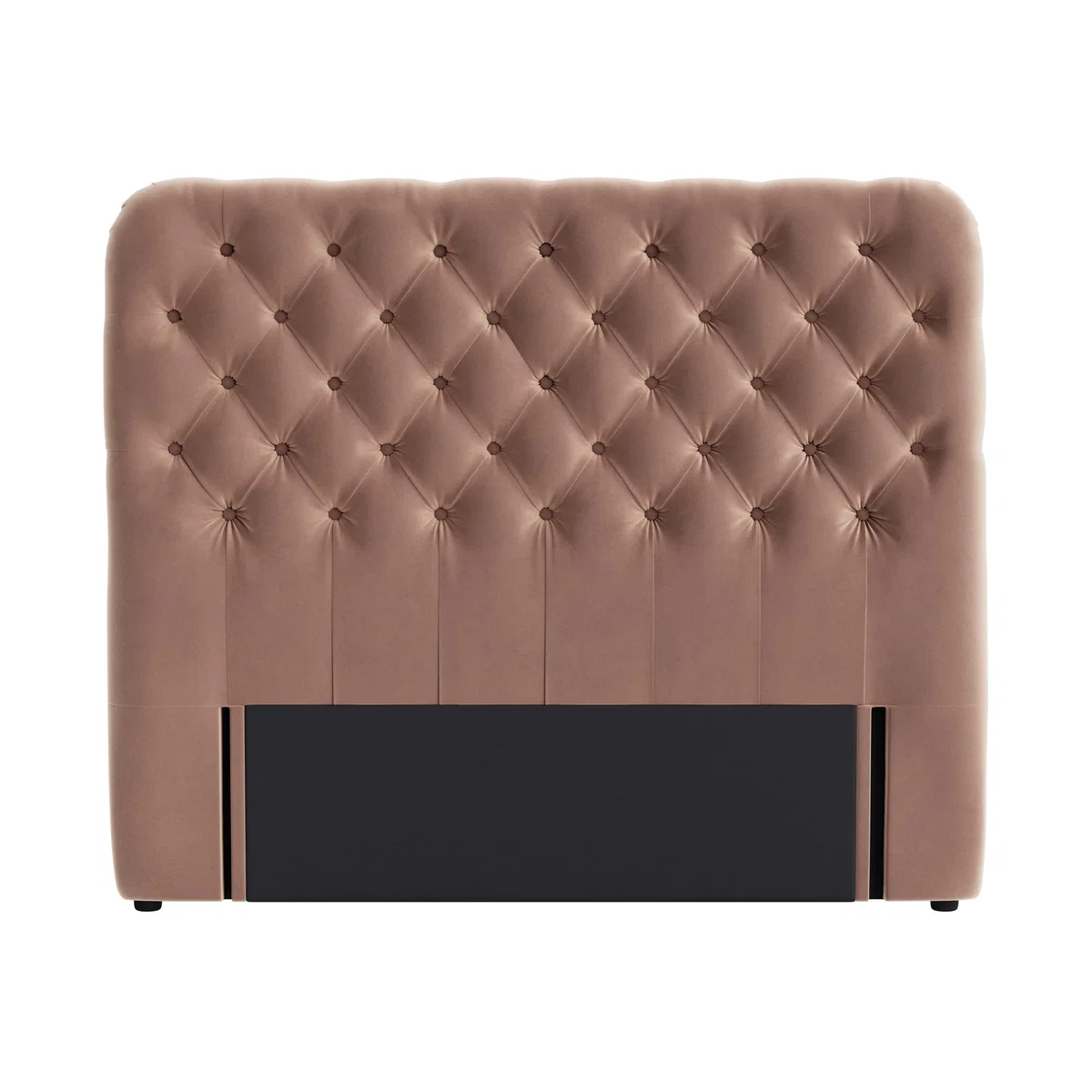 Snoozemuffin Headboard, King (Milky Tea Clever Velvet) – image 1