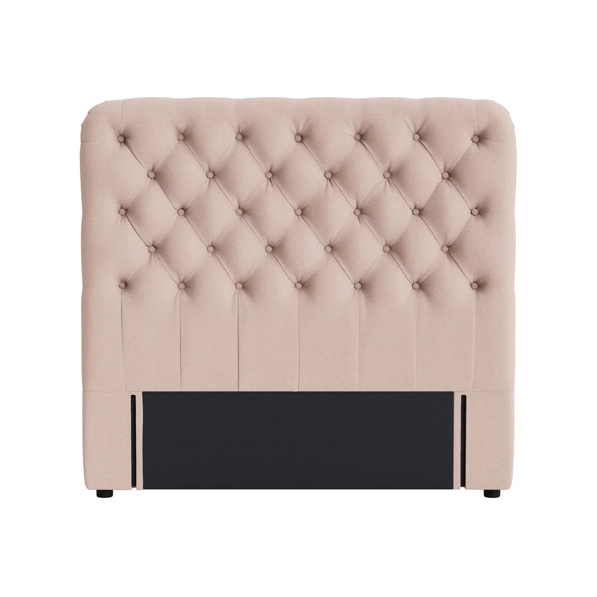 Snoozemuffin Headboard, Double (Strawberry Mousse Clever Slubby Cotton) – image 1