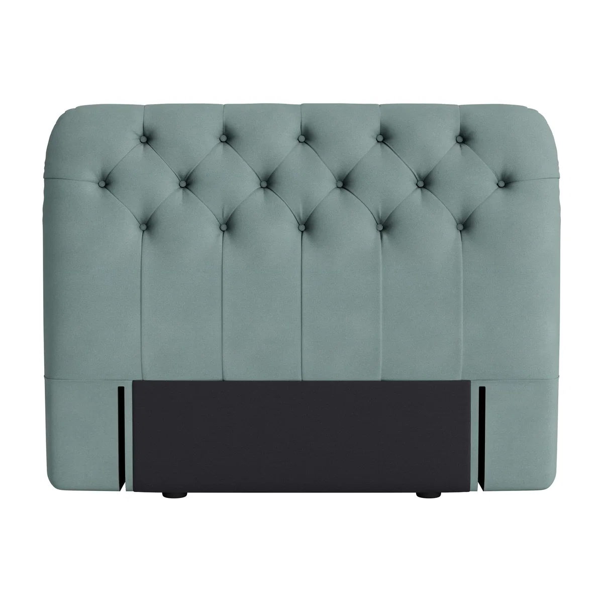 Bedlington Headboard, Double (Smoothed Seaglass Clever Cotton) – image 1