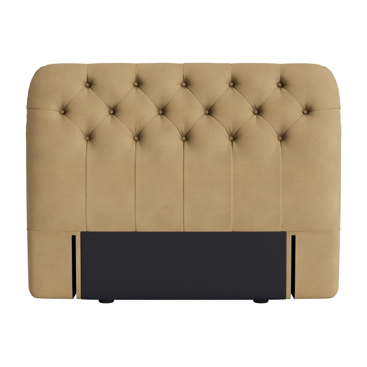 Bedlington Headboard, Double (French Mustard Clever Cotton) – image 1