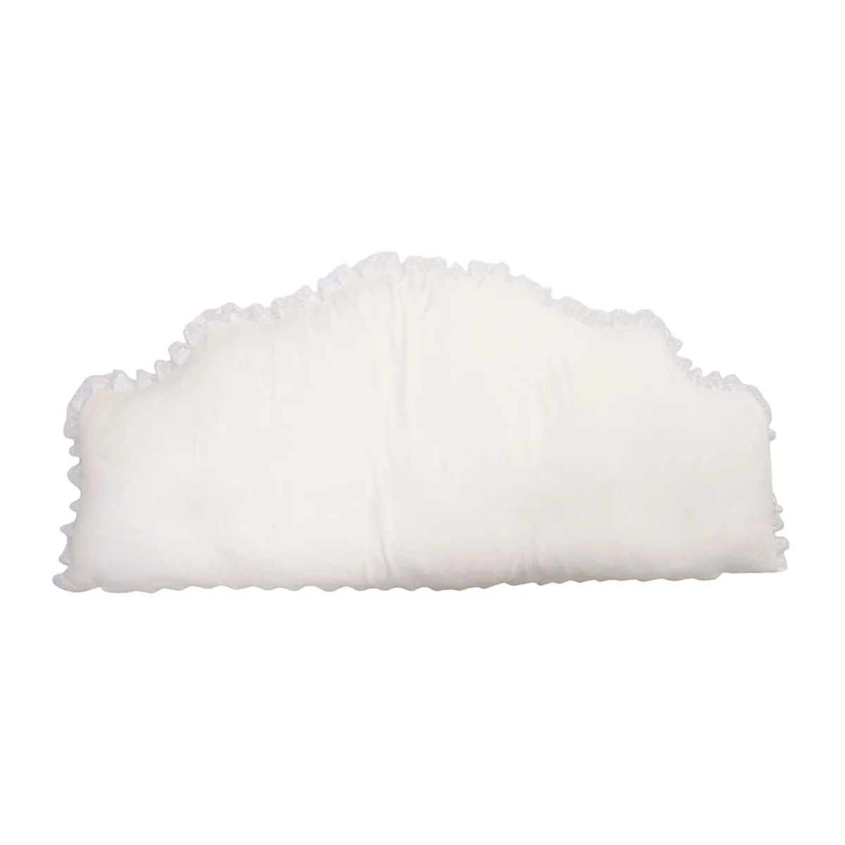 Soft Headboard Pillow Backrest Cushion - White