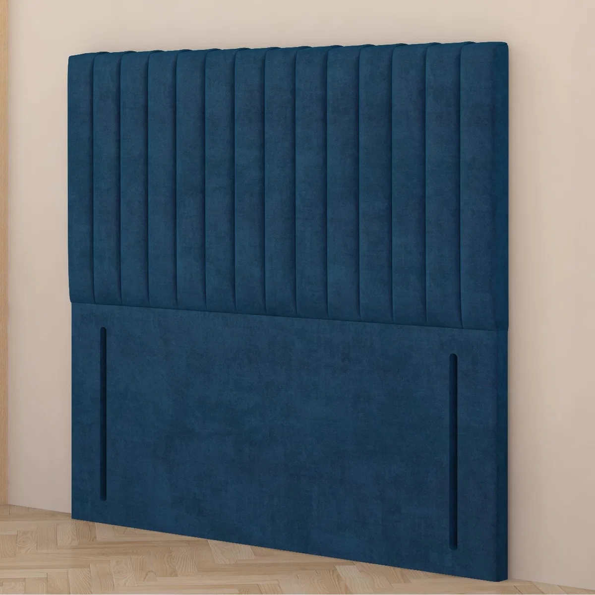 Verona Velvet 54" Floor Standing Upholstered Headboard - Navy / King