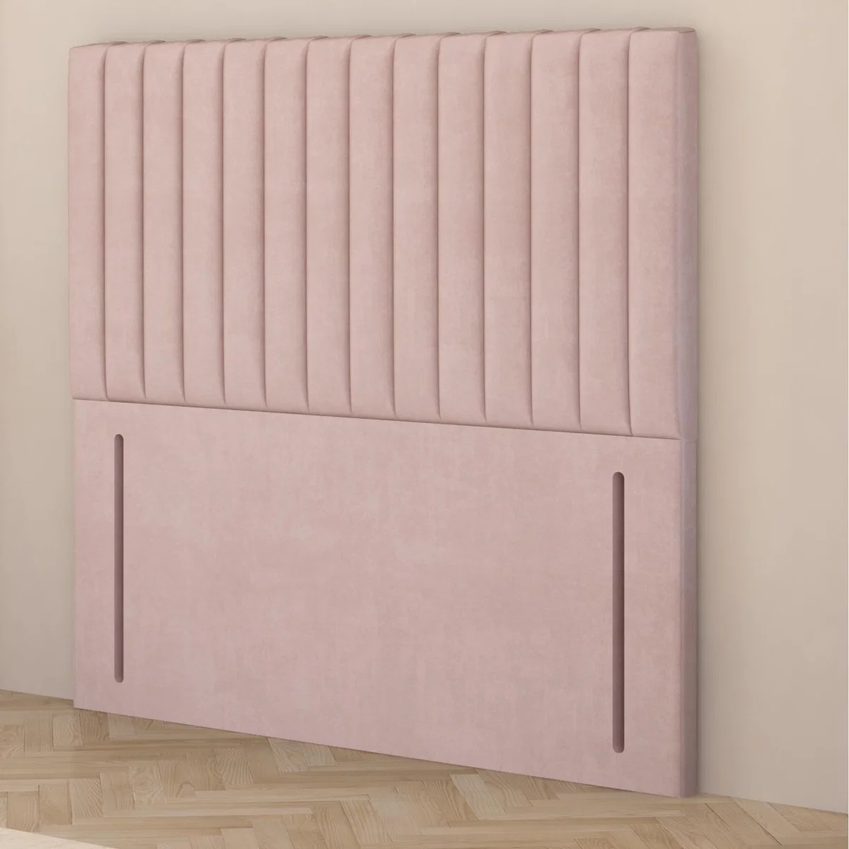 Verona Velvet 54" Floor Standing Upholstered Headboard - Pink / Single