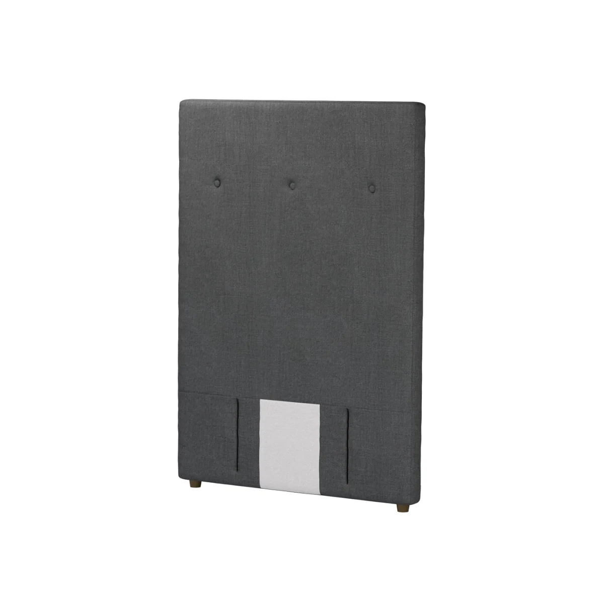 Standalone Avery 130cm Single Headboard in Charcoal Brushed Linen Cotton - sofa.com