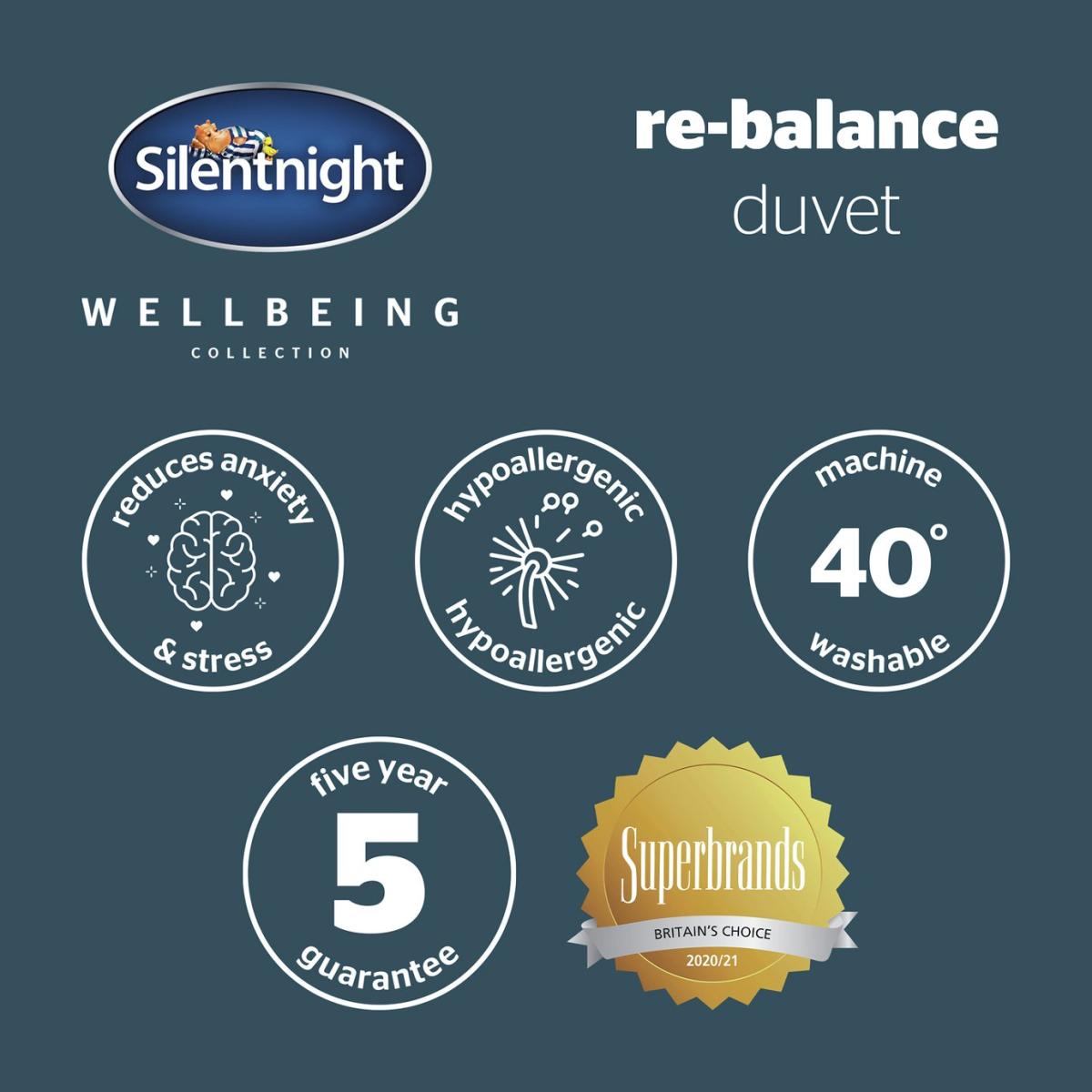 Silentnight Rebalance 10.5 Tog Duvet - Double – image 8