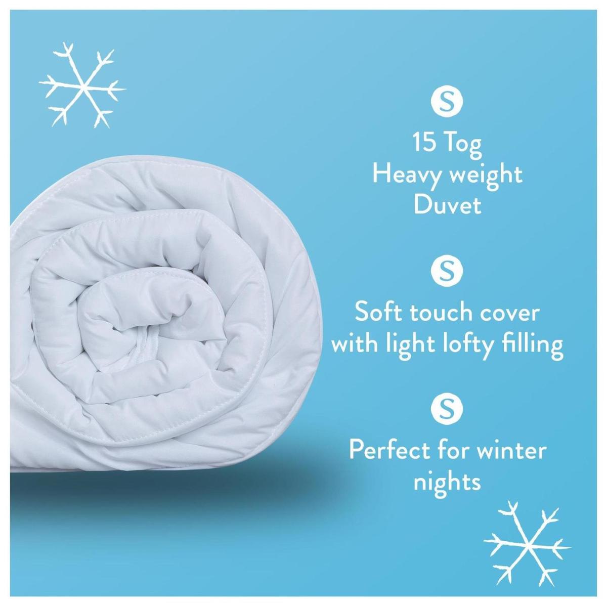 Slumberdown Winter Non Allergic 15 Tog Duvet - Double – image 2