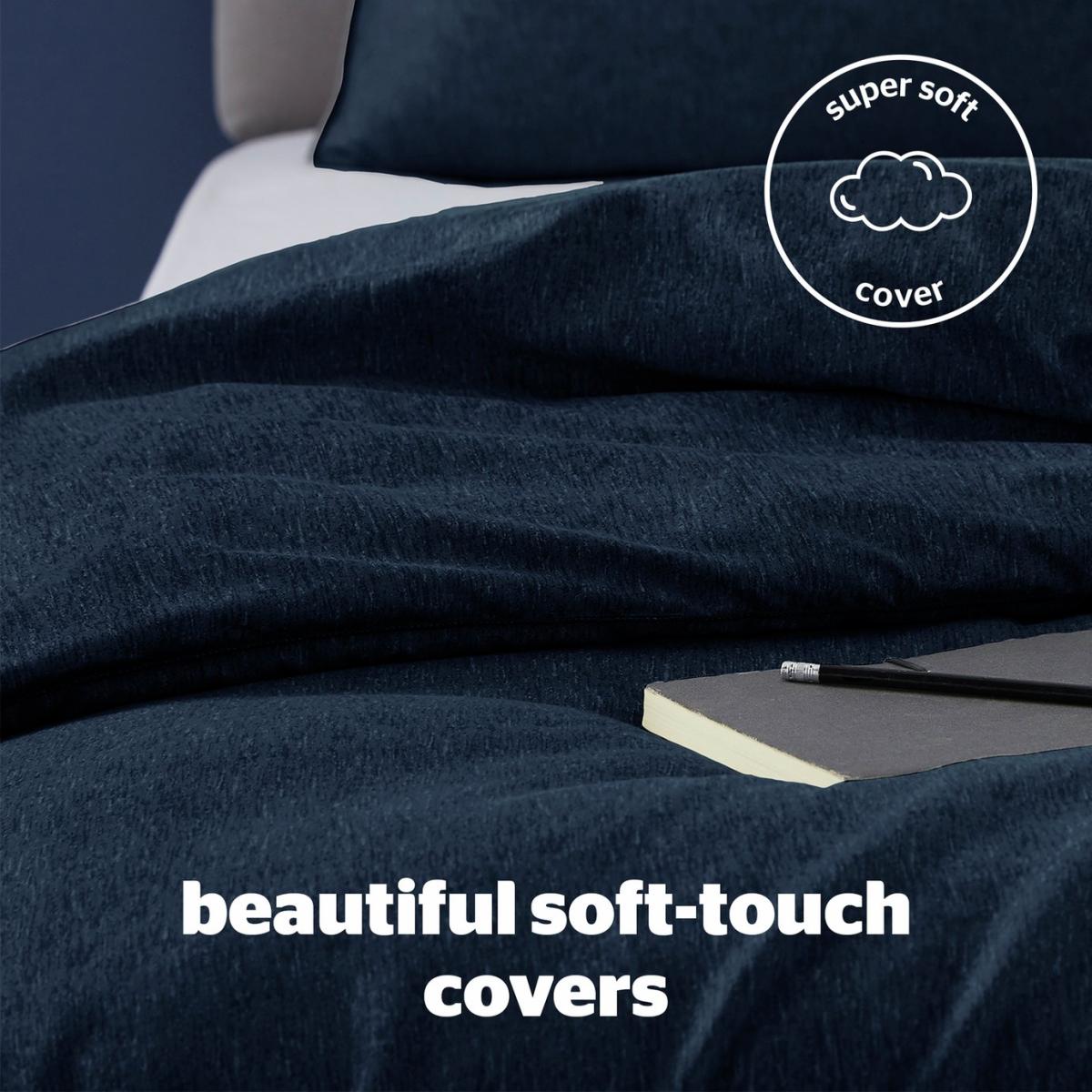 Silentnight Coverless 10.5Tog Navy Duvet &Pillowcase- Double – image 4