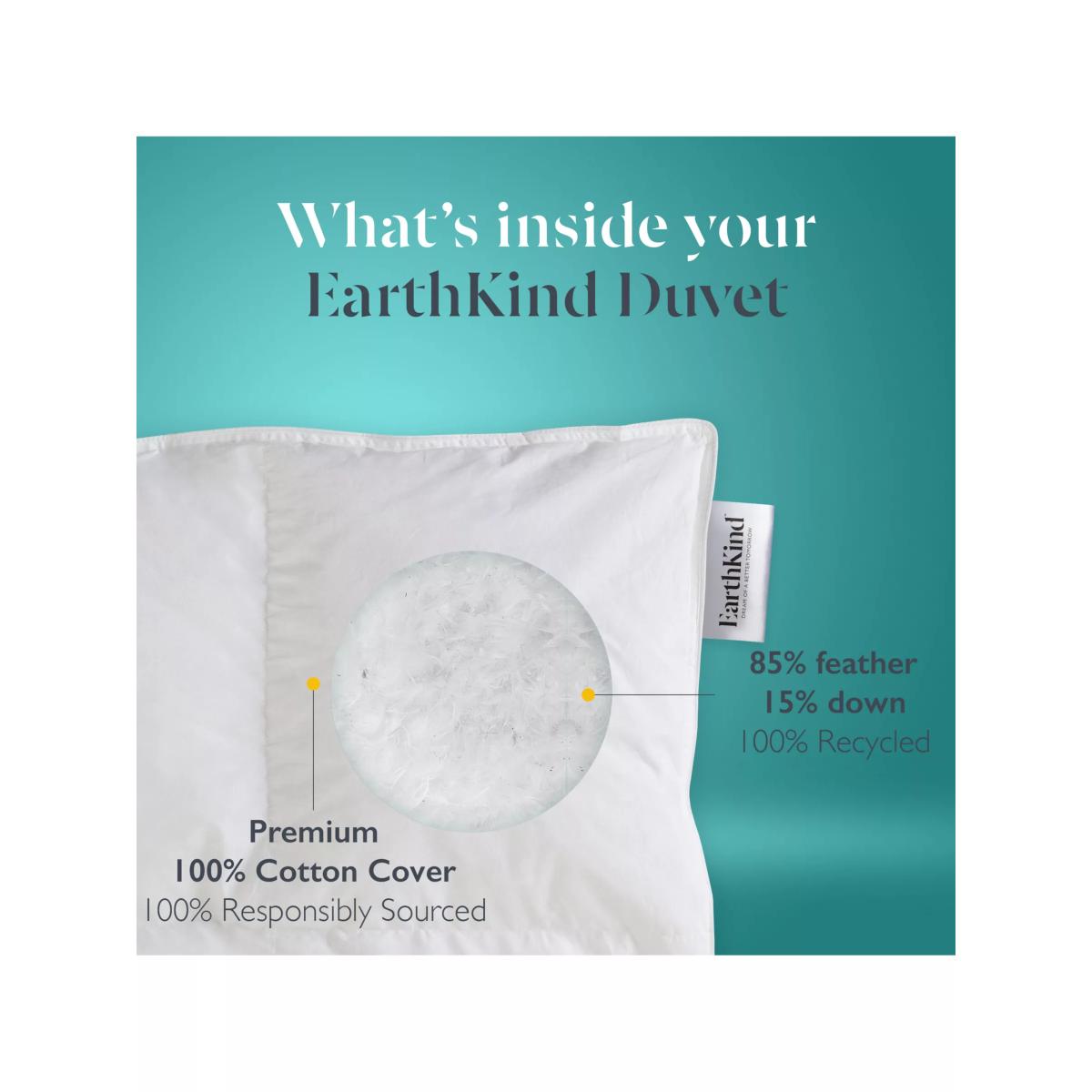EarthKind™ Recycled Feather & Down Duvet, 13.5 Tog – image 4