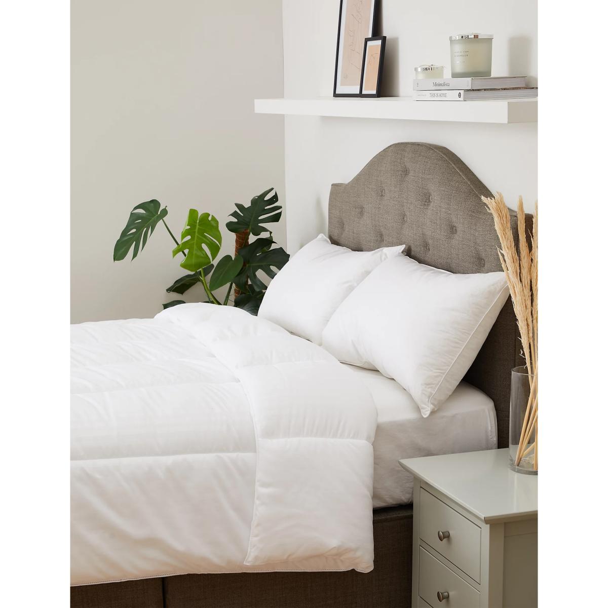 M&S Warm & Toasty 15 Tog Duvet - DBL - White, White – image 2