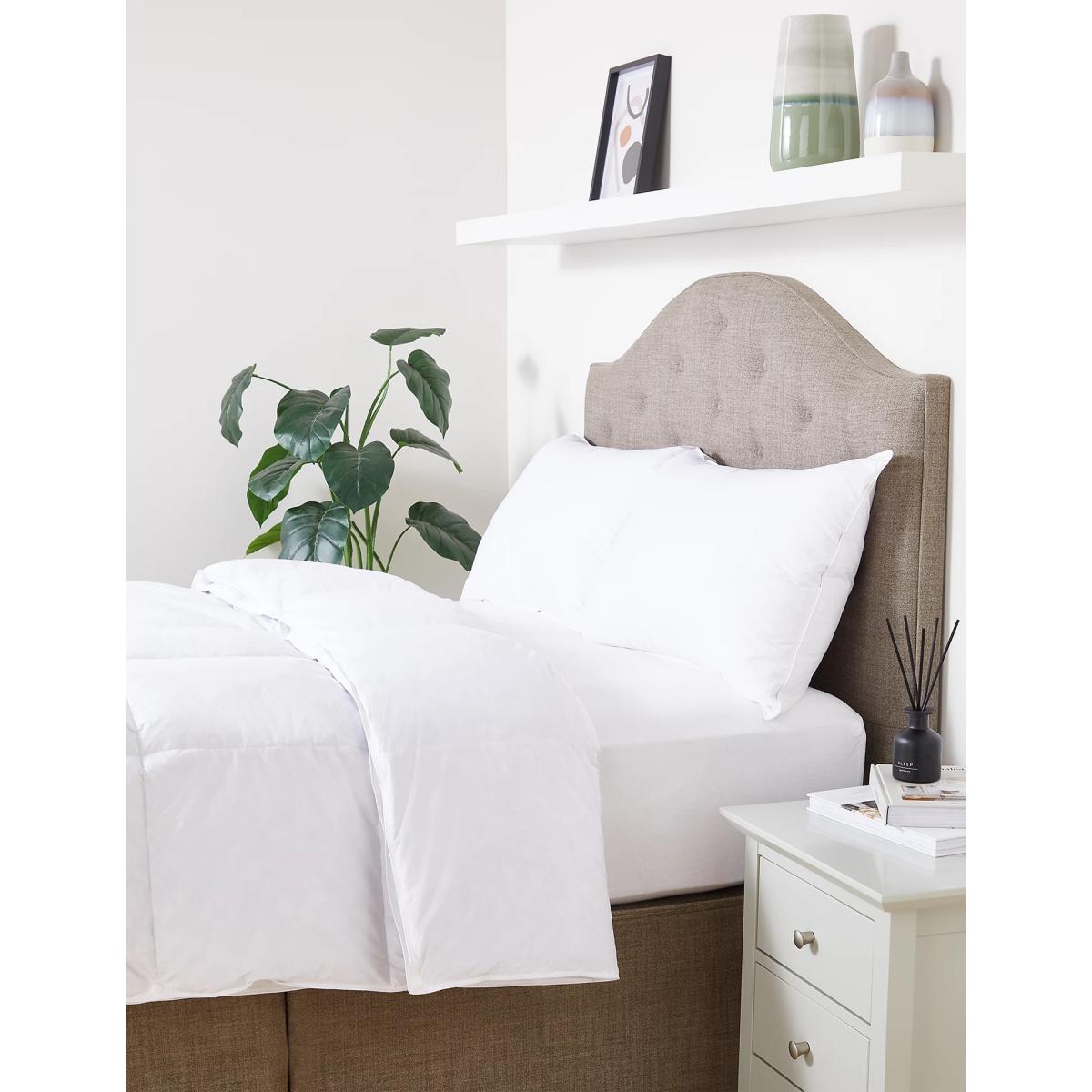 M&S Goose Feather & Down 13.5 Tog All Season Duvet - SGL - White, White – image 2