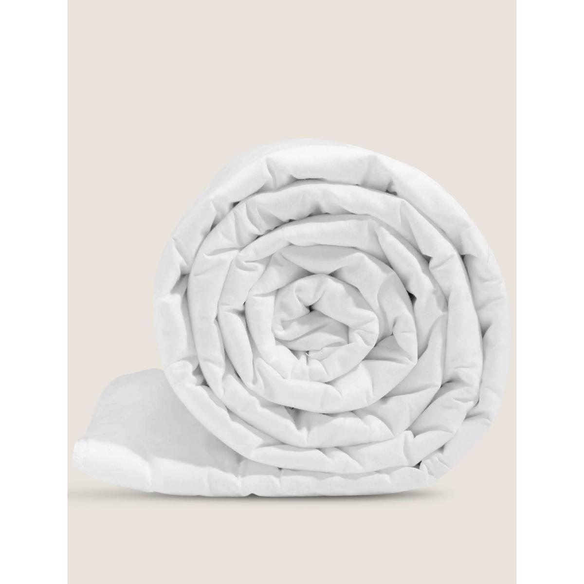 M&S Comfortably Cool 1 Tog Duvet - DBL - White, White – image 3