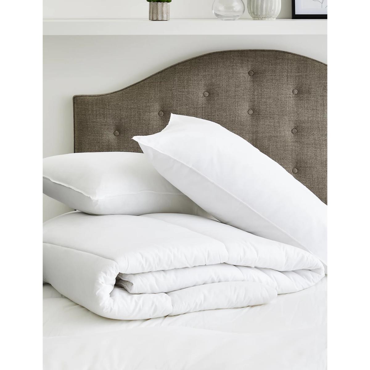M&S Comfortably Cool 10.5 Tog Duvet - DBL - White, White – image 6