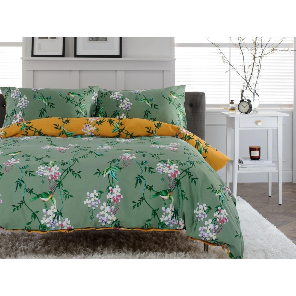 Deyongs Bird Garden Duvet Set - Double In Green – image 2