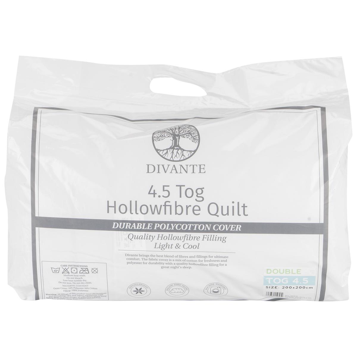 4.5 Tog Duvet - White / Double – image 2