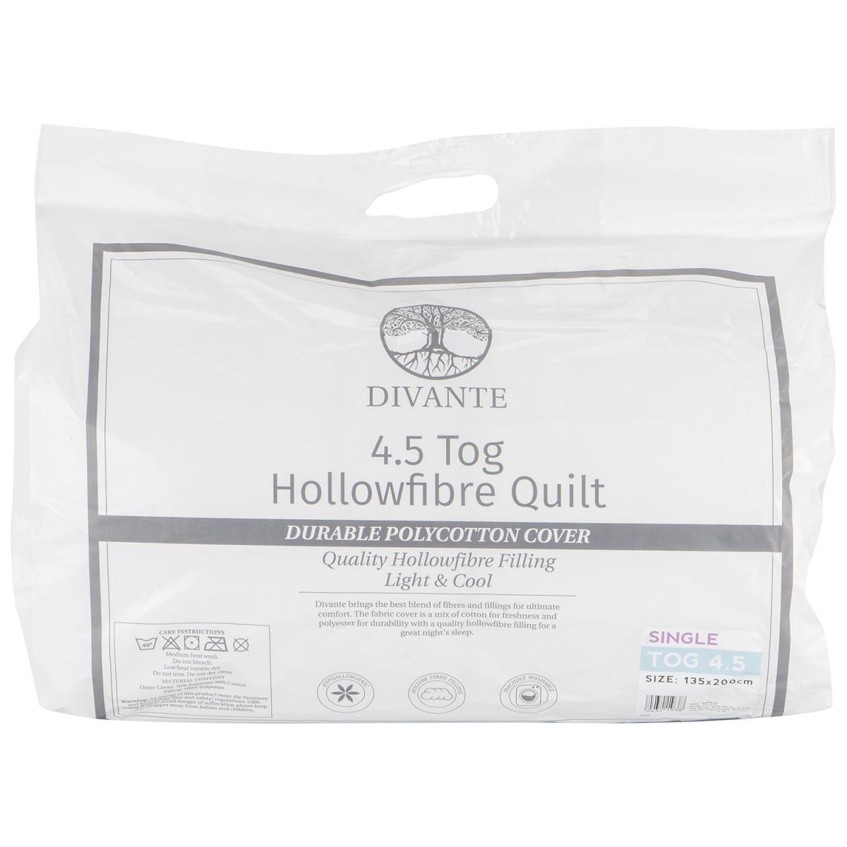 4.5 Tog Duvet - White / Double – image 4