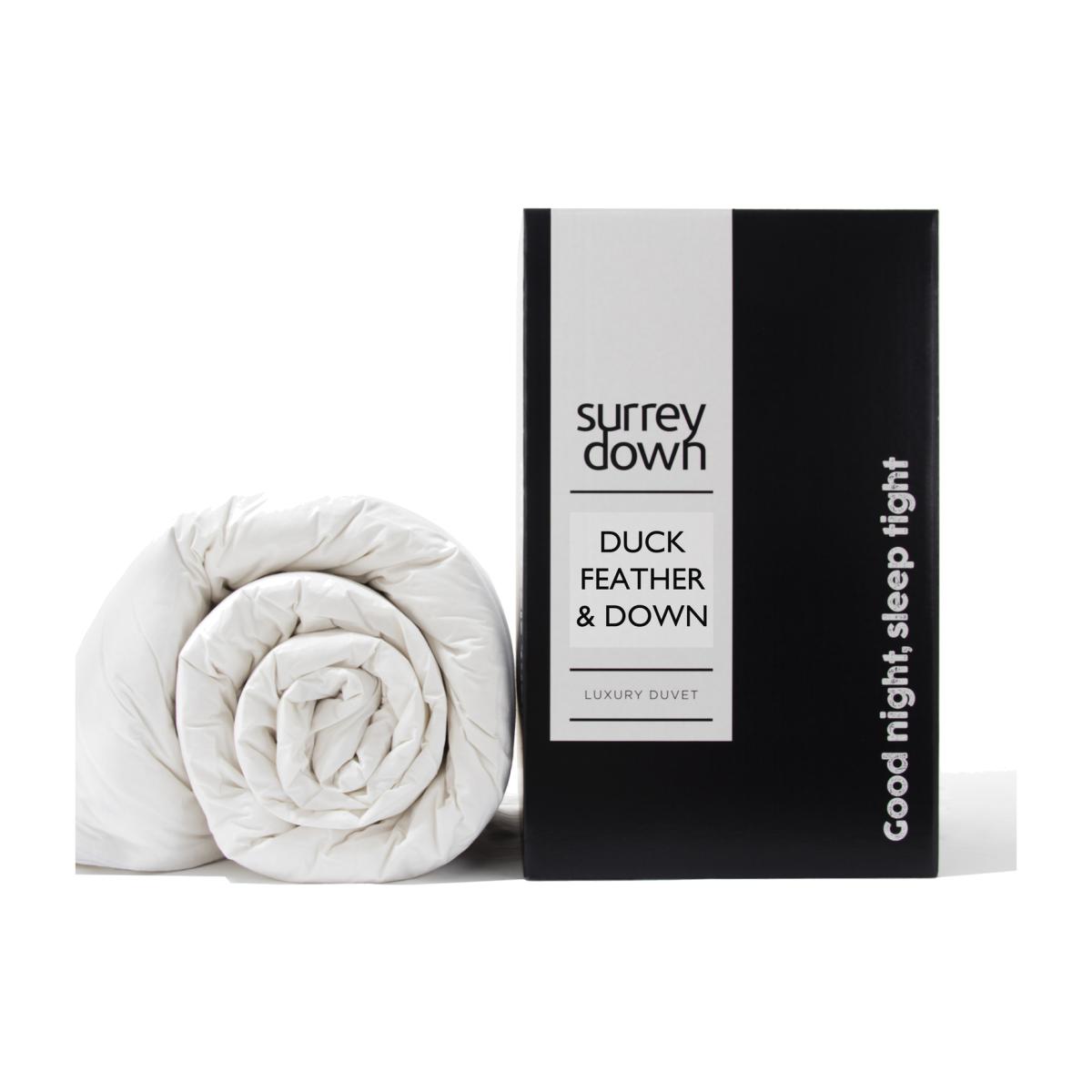 Duck Feather and Down 4.5tog Duvet - White / Double – image 1